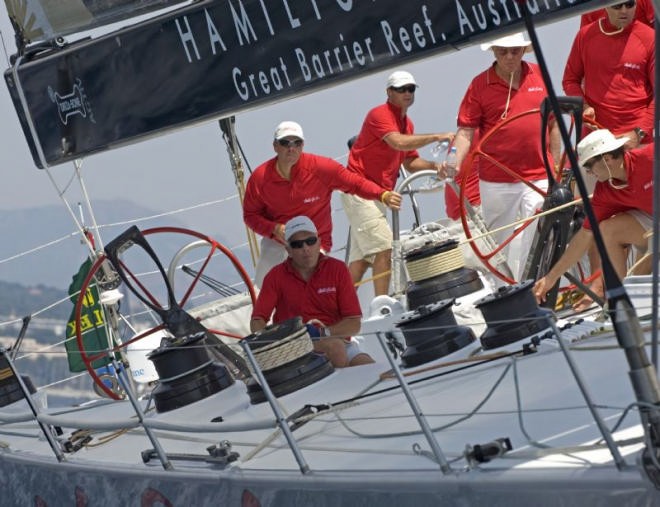 WILD OATS XI, AUS Robert Oatley onboard ( Giraglia Rolex Cup 2007)  ©  Rolex/ Kurt Arrigo http://www.regattanews.com